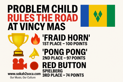 Vincy Mas 2025 Road March Results Are In: Problem Child Dominates the Road!