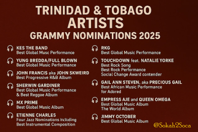 Trinidad &amp; Tobago at the Grammys — 10 Artists, 1 Bold Statement